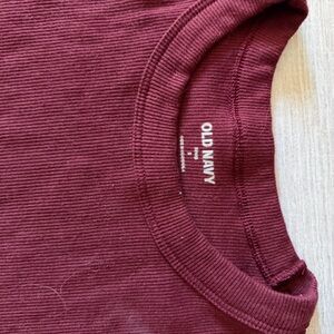 Old Navy Ribbed Crewneck Tank - Wine